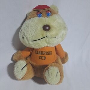 VTG Carefree Cub Bear Plush Attached Hat‎ Tshirt Fun World